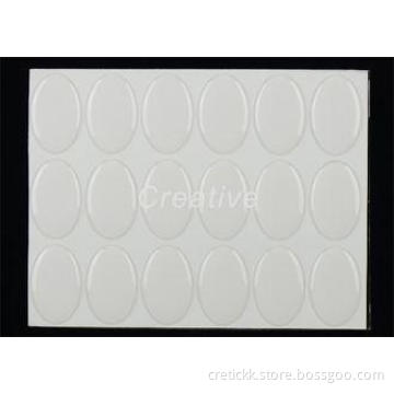 Non - Toxic Pendant Tray Oval Resin Dome Stickers / Labels
